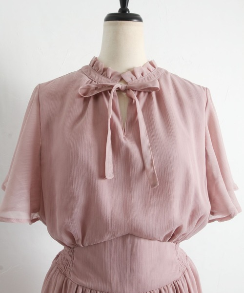 「tocco closet」 半袖ワンピース M ピンク系その他 レディース_画像8