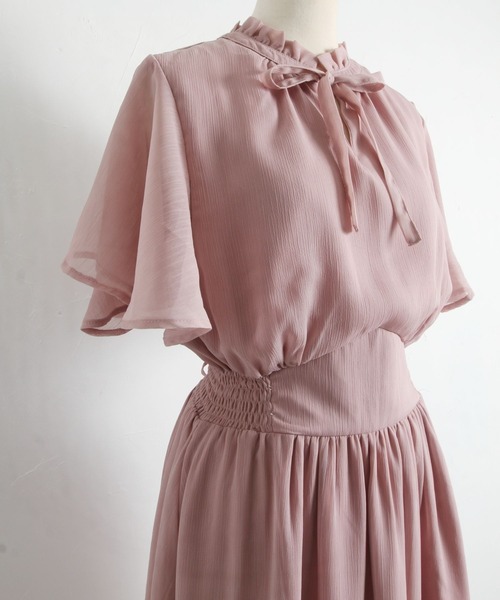 「tocco closet」 半袖ワンピース M ピンク系その他 レディース_画像9