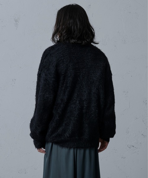 「Ellno Loset」 半袖ニット LARGE グリーン メンズ_画像2