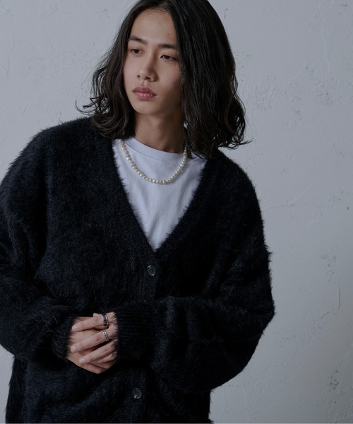 「Ellno Loset」 半袖ニット LARGE グリーン メンズ_画像3