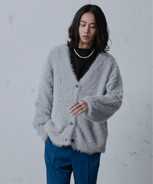 「Ellno Loset」 半袖ニット LARGE グリーン メンズ_画像5