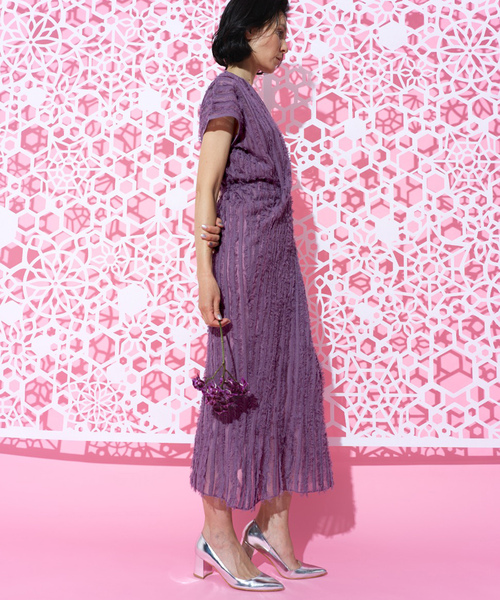 「LA LIGNE ROPE'」 ニットワンピース 1 ブラック系その他 レディース_画像5