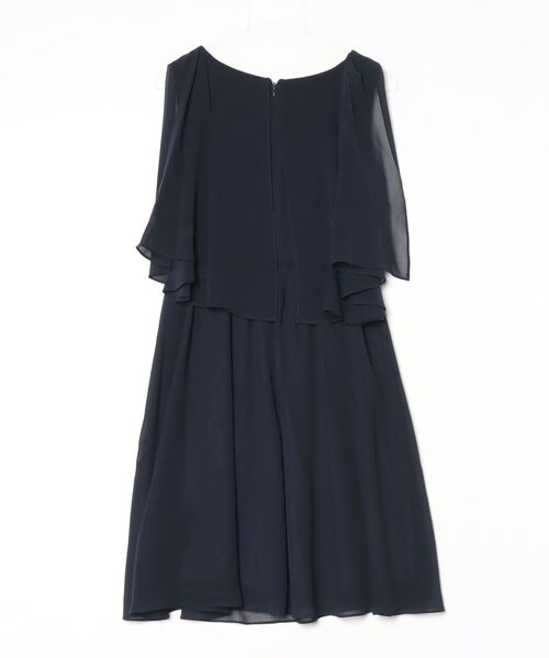 「Debut de Fiore」 ノースリーブワンピース 38 ネイビー レディース_画像2
