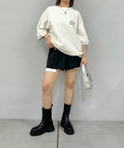 「WHO'S WHO gallery」 スウェットカットソー FREE ホワイト レディース_画像3