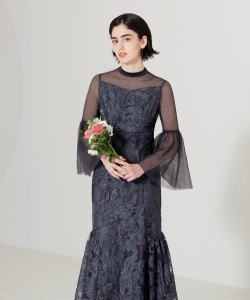 Leja（レジャ） 長袖ワンピース MEDIUM ブルー レディース : ZOZOTOWN