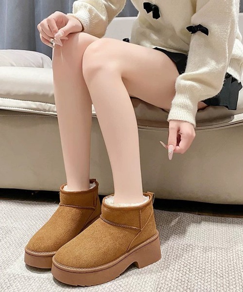 miniministore（ミニミニストア） ブーツ 厚底ムートンブーツチャン
