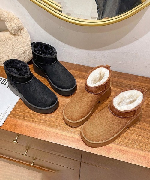 miniministore（ミニミニストア） ブーツ 厚底ムートンブーツチャン