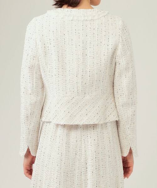 TO BE CHIC（トゥー ビー シック） ノーカラージャケット 42 ネイビー