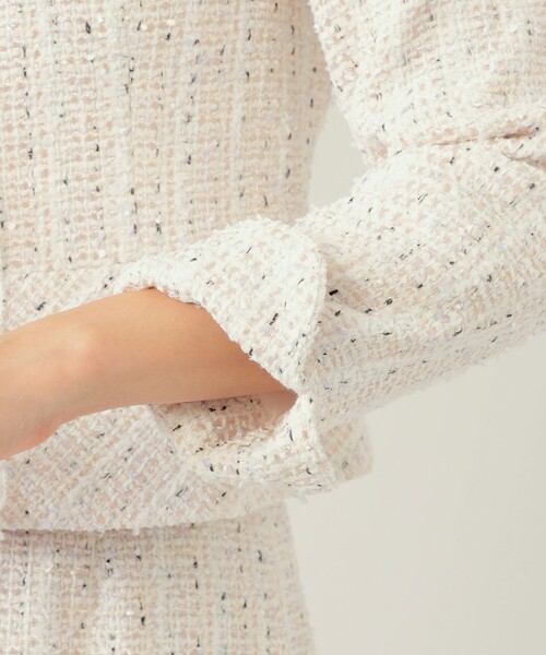 TO BE CHIC（トゥー ビー シック） ノーカラージャケット 42 ネイビー