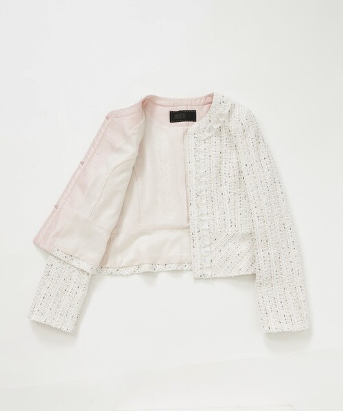 tobechic ジャケット　42 TO BE CHIC（トゥー ビー シック） ノーカラージャケット 42 ネイビー