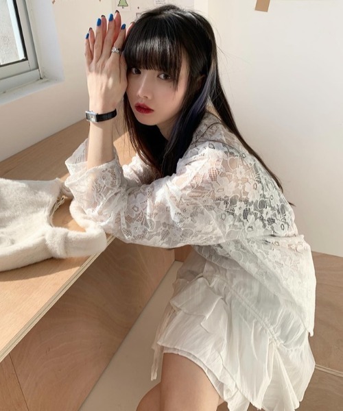 「DIAVEL」 長袖カットソー M ブラック レディース_画像6