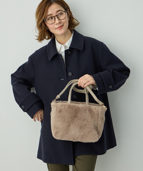 Petit Honfleur（プチオンフルール） トートバッグ 2WAYファーバック