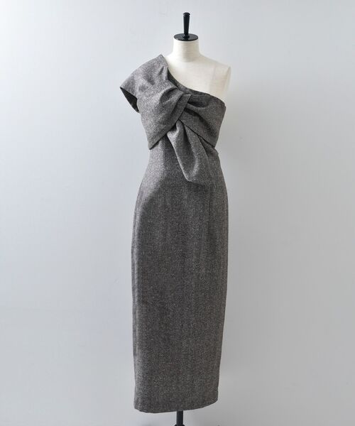 cle blatt ワンピース ワンショルダーツイストノットドレス : ZOZOTOWN