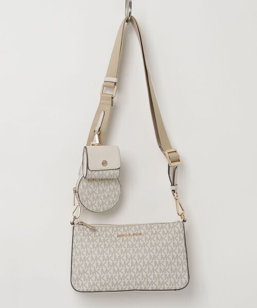 【新品未使用】MICHAEL KORS ベージュ ハンドバッグ ショルダー付き MICHAEL KORS（マイケルコース） ショルダーバッグ - ベージュ