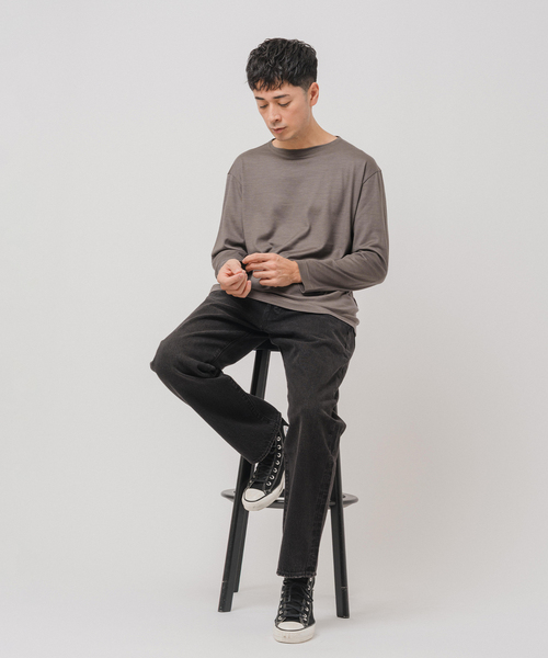 Ets.MATERIAUX（マテリオ） tシャツ 「L`etiquette × EDIFICE」ウール