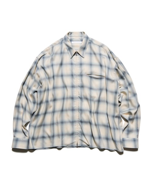 SOPHNET.（ソフネット） シャツ DRAPE ZIP-UP SHIRT メンズ レディース
