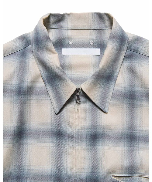 SOPHNET.（ソフネット） シャツ DRAPE ZIP-UP SHIRT メンズ レディース