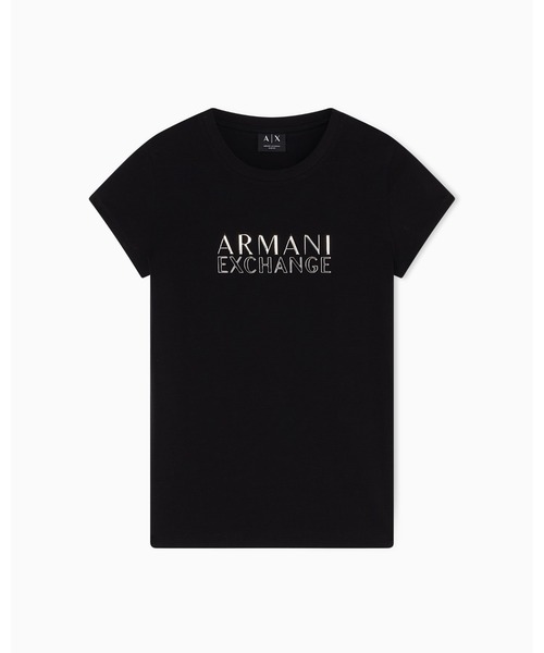 ✈ A X アルマーニエクスチェンジ　ロゴ プリント　袖なし カットソー　赤　S 美品 ARMANI EXCHANGE アルマーニエクスチェンジ 半袖 Tシャツ ロゴ