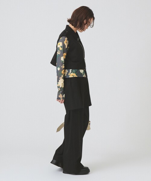 Ray BEAMS(レイビームス) 26SS ジップ ヨーク ベスト レディース Ray BEAMS - Ray BEAMS(レイビームス) 26SS ジップ ヨーク ベスト