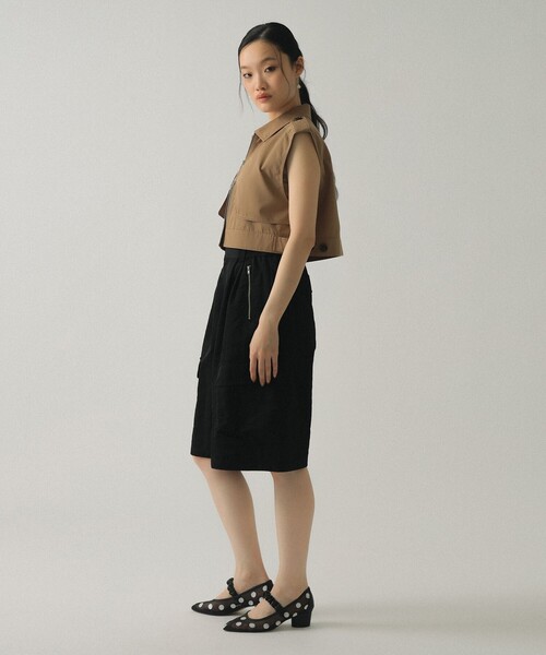 Ray BEAMS(レイビームス) 26SS ジップ ヨーク ベスト レディース Ray BEAMS - Ray BEAMS(レイビームス) 26SS ジップ ヨーク ベスト