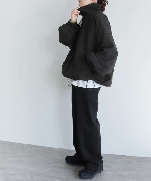 「reca」 ナイロンブルゾン M カーキ レディース_画像5