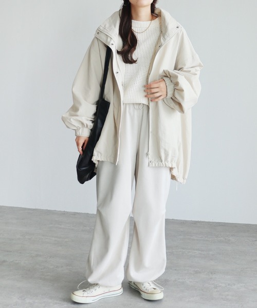 「reca」 ナイロンブルゾン M カーキ レディース_画像7