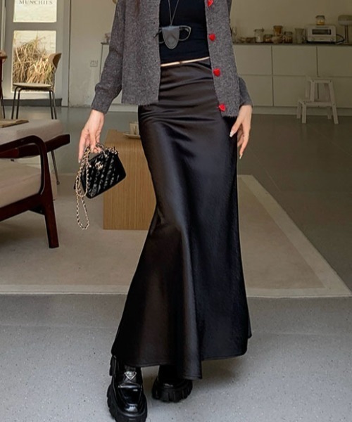 FREE STYLISTS ロング スカート YUGA_YGMC Satin Mermaid Long Skirt