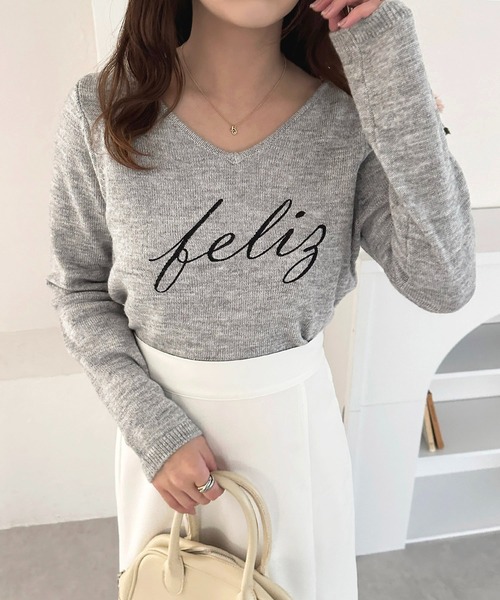 「apres jour」 長袖ニット フリー ブラック レディース_画像5