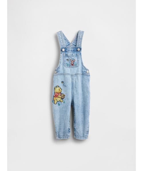 GAP(ギャップ) サロペット オーバーオール くまのプーさん デニム GAP(ギャップ) サロペット オーバーオール くまのプーさん デニム