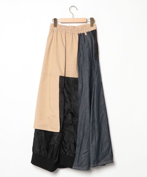 「UN3D.」 ロングスカート 38 ベージュ レディース_画像2