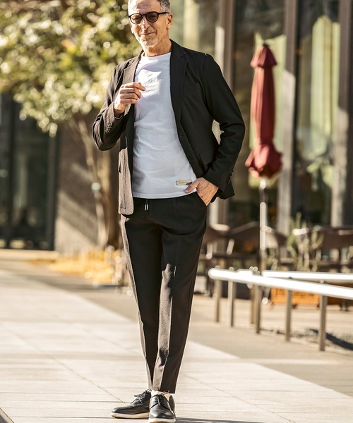 「AKM Contemporary」 スラックス M ブラック×ホワイト メンズ_画像5