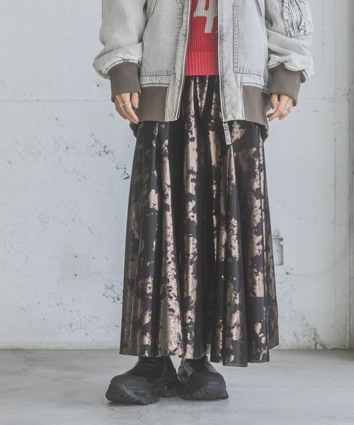 「JEANASIS」 フレアスカート SMALL ブラック レディース_画像3