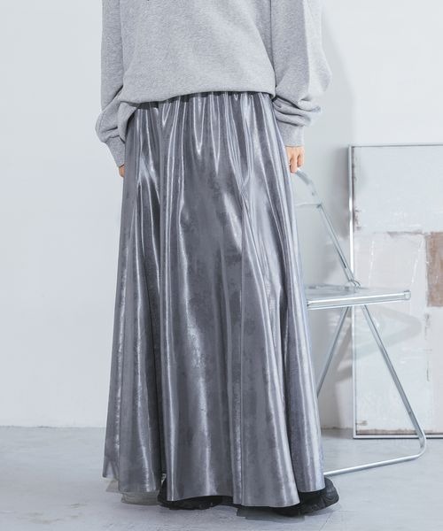 「JEANASIS」 フレアスカート SMALL ブラック レディース_画像5