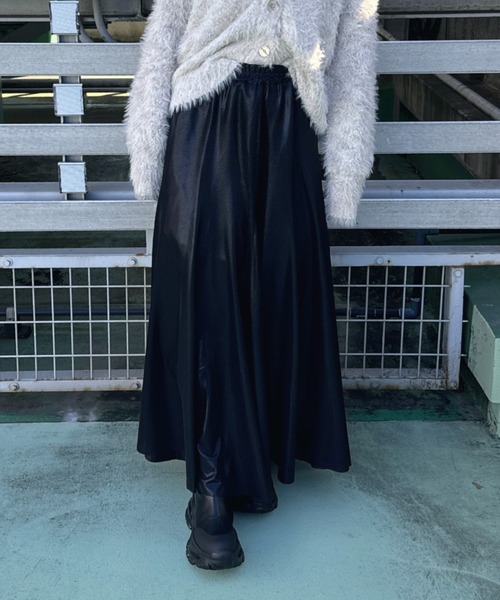 「JEANASIS」 フレアスカート SMALL ブラック レディース_画像7