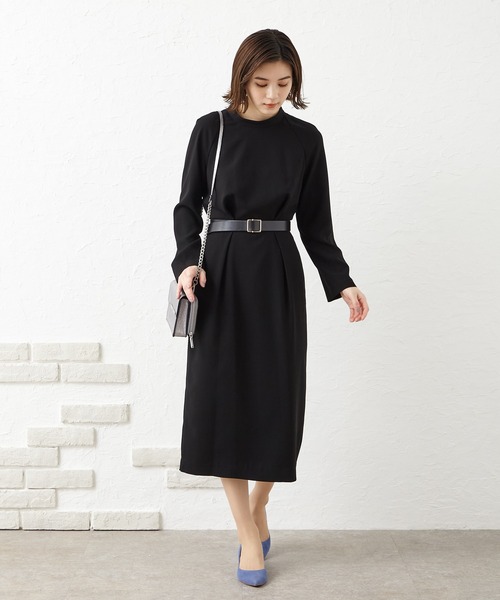 「AIMER」 長袖ワンピース LARGE ブラック レディース_画像5