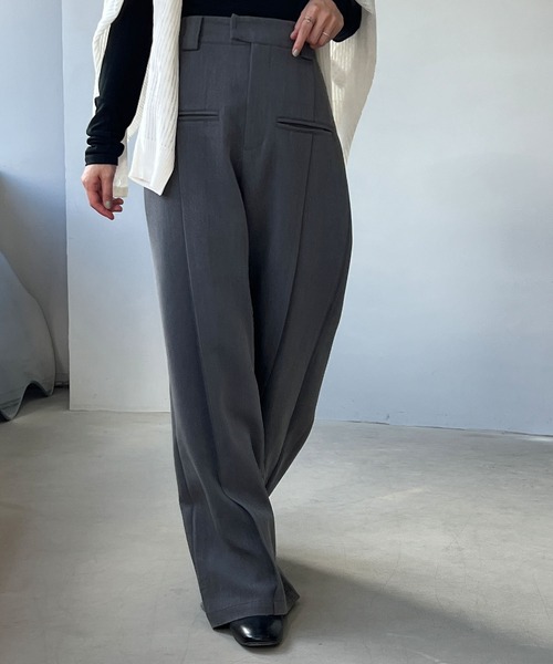 「chuclla」 スラックス S ブラック レディース_画像9