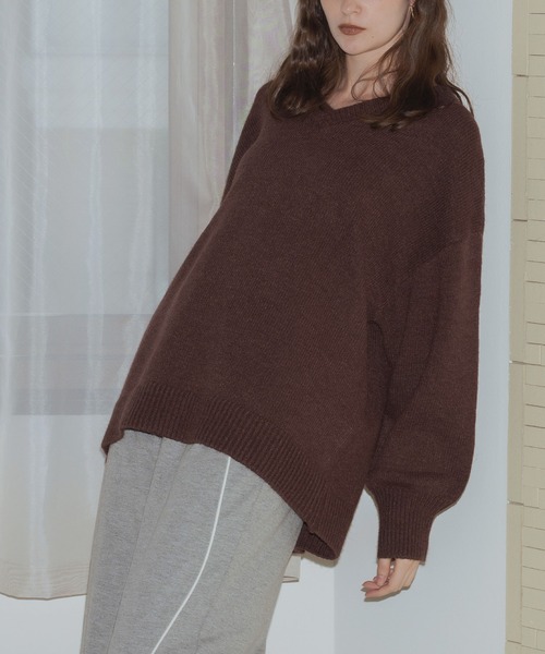 「Mili affinity」 長袖ニット FREE ブラック レディース_画像9