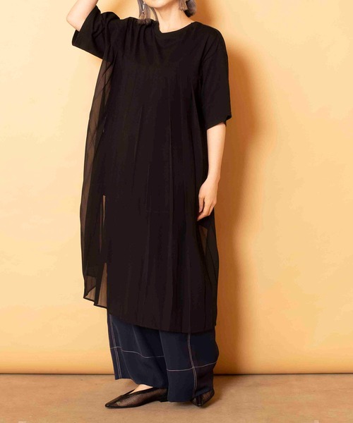 「OSMOSIS」 半袖カットソー ONE SIZE ライトグリーン レディース_画像8