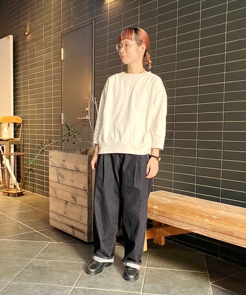 「OMNIGOD」 スウェットカットソー 2 オリーブ レディース_画像6