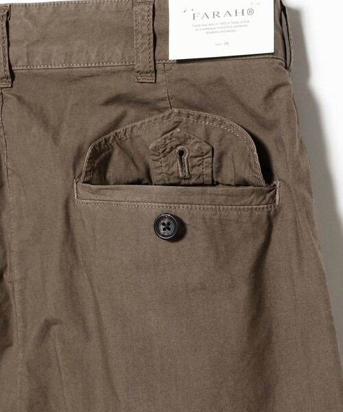 パンツ FARAH / Garment Dye Pin Tuck Wide Shorts レディース_12