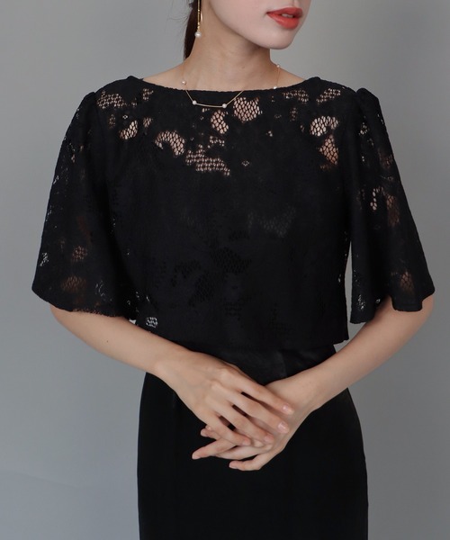 「J by blue」 キャミソールワンピース MEDIUM ブラック レディースの画像