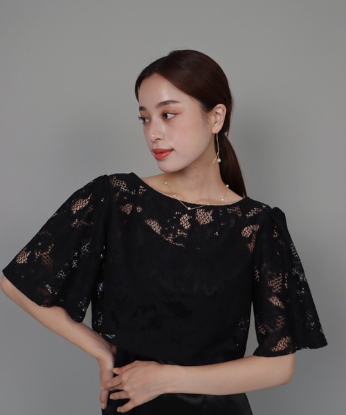 「J by blue」 キャミソールワンピース MEDIUM ブラック レディースの画像