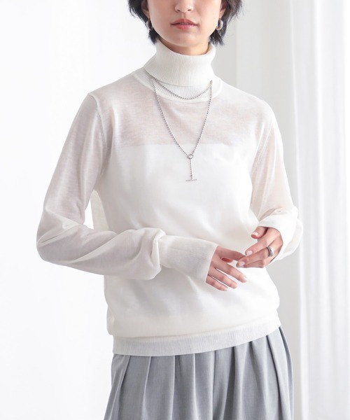 for/c（フォーシー） ニット セーター タートルネックシアーニット
