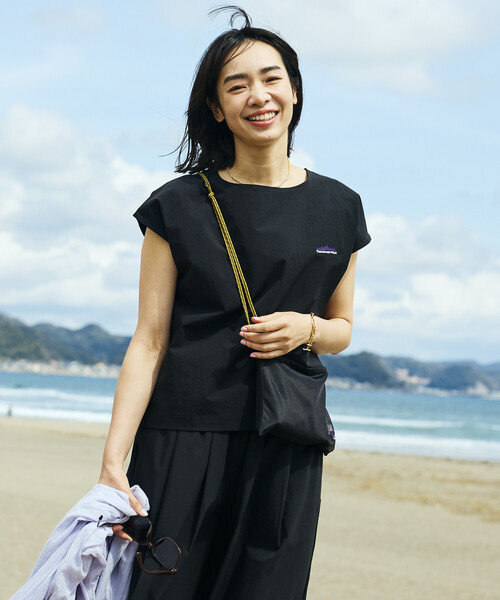uvカット セットアップ THOUSAND MILE × FREAK'S STORE/サウザンドマイル 別注 フレンチスリーブ セットアップの画像