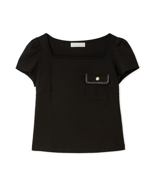 tシャツ 「洗える」トリムポケットTシャツ レディースの画像