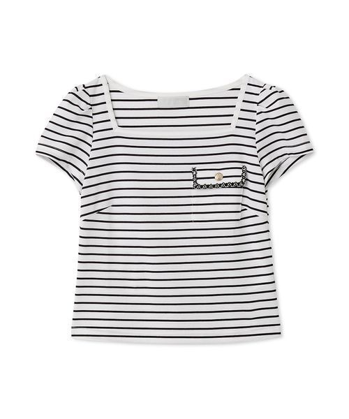 tシャツ 「洗える」トリムポケットTシャツ レディースの画像