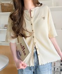 tシャツ 半袖 小さめ刺繍の上品さで、ラフなの...の詳細画像4