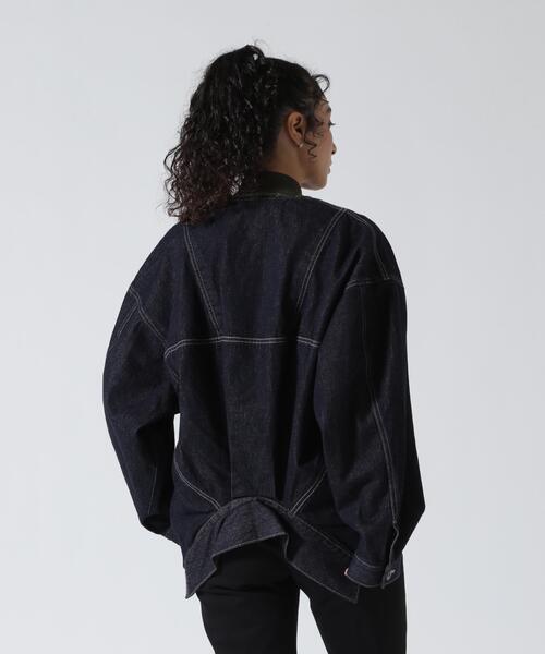 デニムジャケット gジャン UN3D./アンスリード/MA-1 DOCKING DENIM JACKET/MA-1ドッキングデニムジャケットの画像