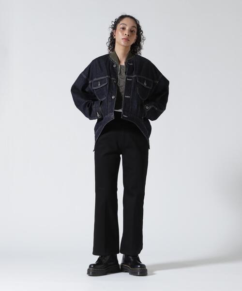 デニムジャケット gジャン UN3D./アンスリード/MA-1 DOCKING DENIM JACKET/MA-1ドッキングデニムジャケットの画像