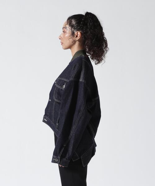 デニムジャケット gジャン UN3D./アンスリード/MA-1 DOCKING DENIM JACKET/MA-1ドッキングデニムジャケットの画像